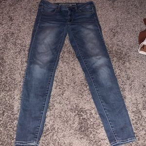 light blue no rips american eagle jeans